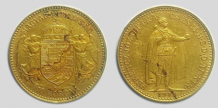 1911 Ferenc József 10 korona