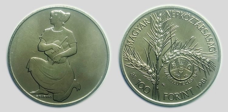 1981 FAO 100 forint