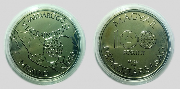 1985 Labdarugó Világbajnokság 100 forint