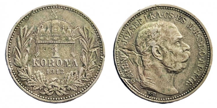 1912 Ferenc József 1 korona