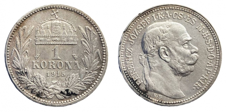 1915 Ferenc József 1 korona
