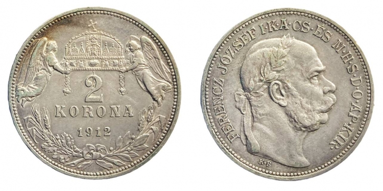 1912 Ferenc József 2 korona
