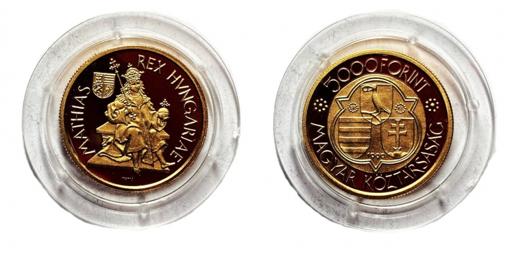 1990 Mátyás király 5000 forint
