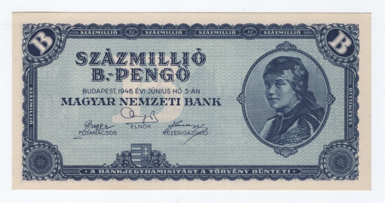 1946 100 millió B-pengő