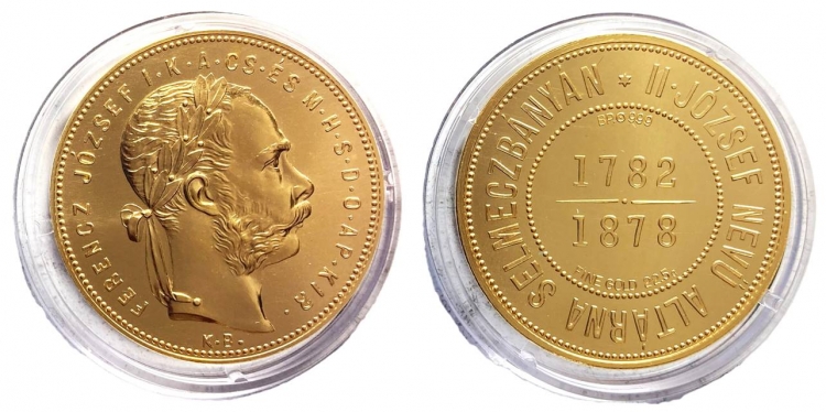 1878 Ferenc József 1 forint - II. József nevű altárna Selmeczbányán