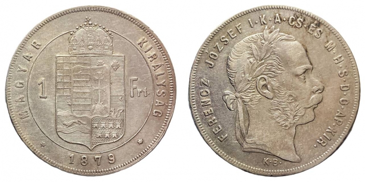 1879 Ferenc József 1 forint KB