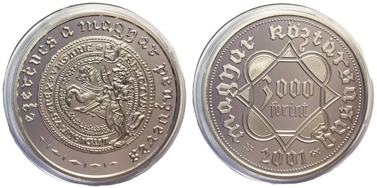 2001 Ezeréves a magyar pénzverés 3000 forint