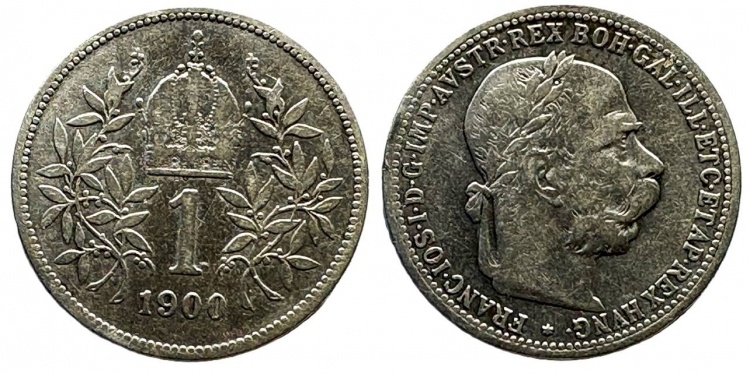 1900 Ferenc József 1 korona
