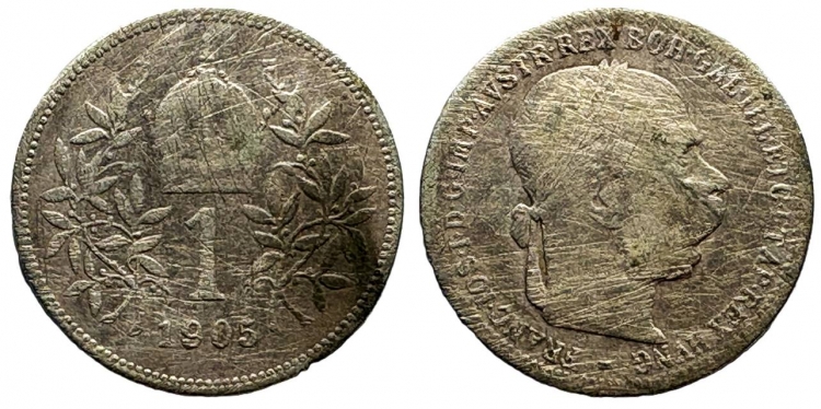 1905 Ferenc József 1 korona