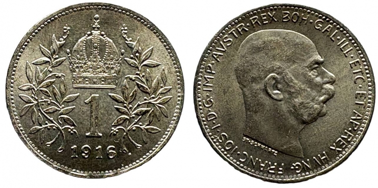 1916 Ferenc József 1 korona