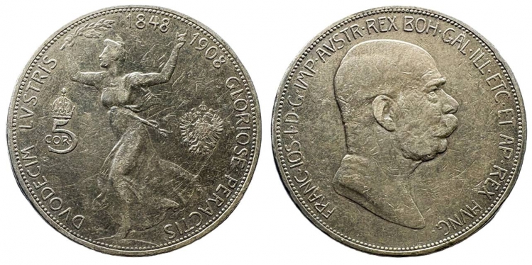 1908 Ferenc József 5 korona