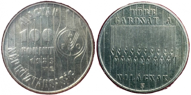 1983 FAO 100 forint