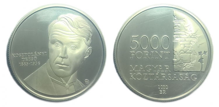 2010 Kosztolányi Dezső 5000 forint