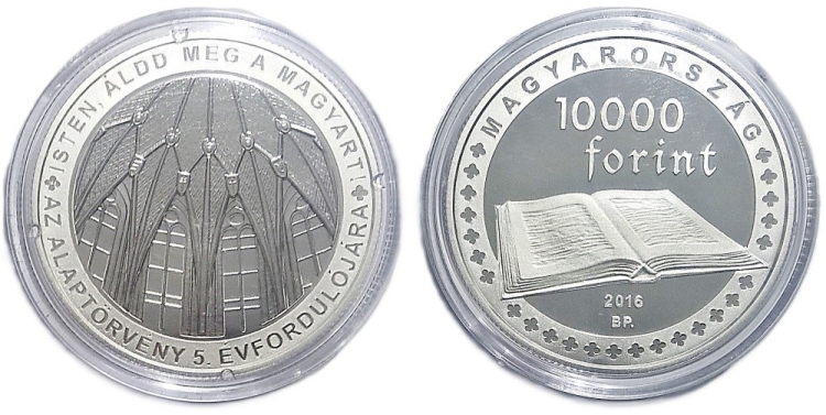 2016 Magyarország Alaptörvénye 10000 forint