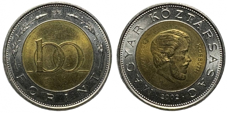 2002 Kossuth Lajos 100 forint