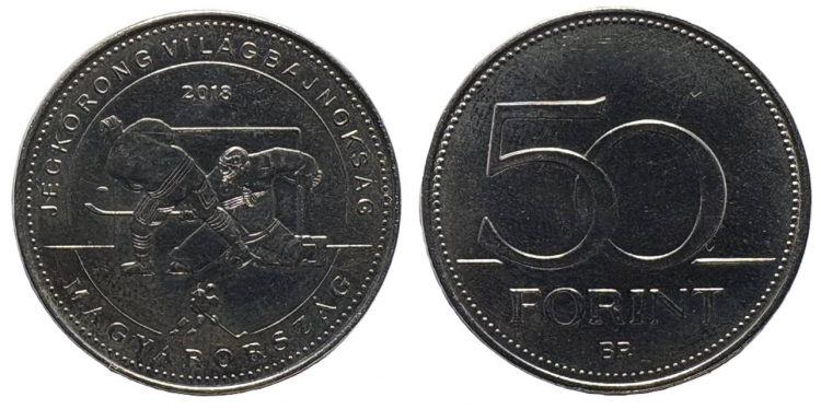 2018 Jégkorong VB 50 forint
