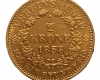 1858 E 1/2 Vereinskrone Ferenc József