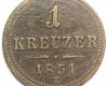 1851 Ferenc József 1 krajcár E