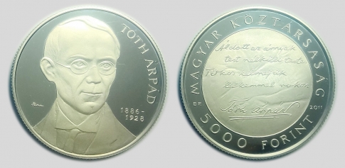 2011 Tóth Árpád 5000 forint