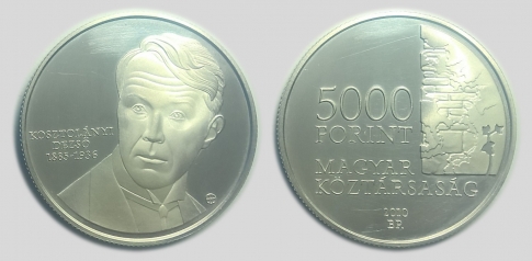 2010 Kosztolányi Dezső 5000 forint