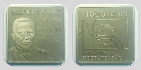 2009 Bánki Donát - Vízturbina 1000 forint