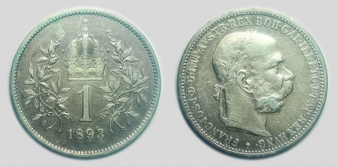 1893 Ferenc József 1 korona