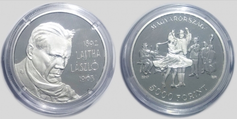 2017 Lajtha László 5000 forint