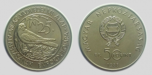 1988 Világ vadvédelmi alap 50 forint