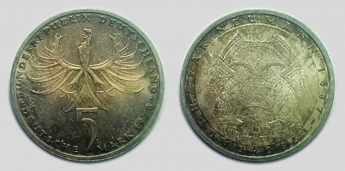 1978 Balthasar Neumann 5 márka mark