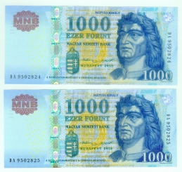 2015 1000 forint