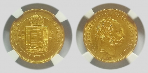 1877 Ferenc József 4 forint