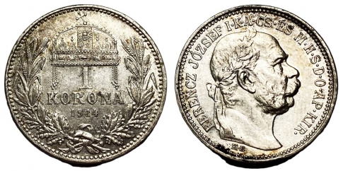 1914 Ferenc József 1 korona