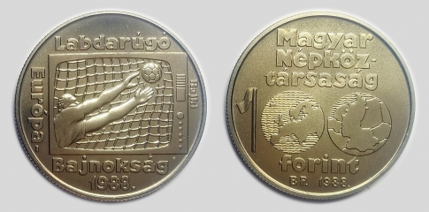 1988 Labdarugó Európa-bajnokság 100 forint