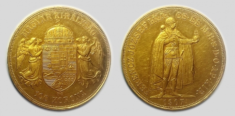 1907 Ferenc József 100 korona