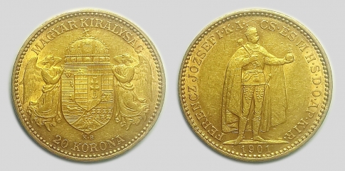 1901 Ferenc József 20 korona