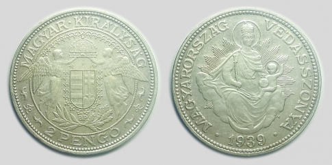 1939 Magyar Királyság 2 pengő