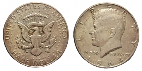 1964 Kennedy 1/2 dollár