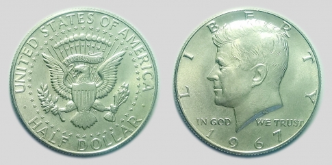 1967 Kennedy 1/2 dollár