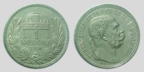 1916 Ferenc József 1 korona