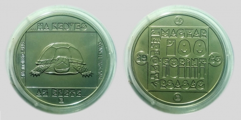 1985 Mocsári teknős 100 forint