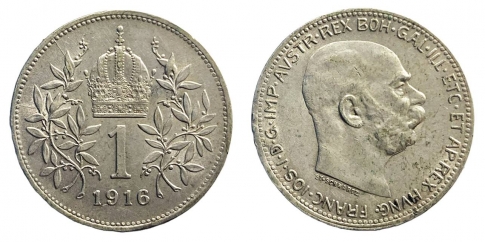 1916 Ferenc József 1 korona