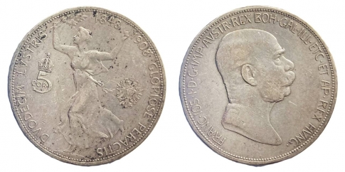 1908 Ferenc József 5 korona