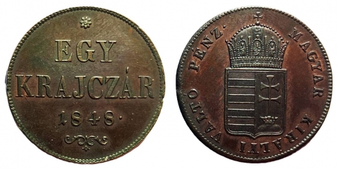1848 Szabadságharc 1 krajcár