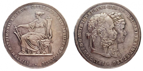 1879 Ferenc József ezüst lakodalom 2 gulden forint