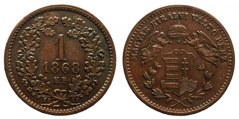 1868 Ferenc József 1 krajcár KB