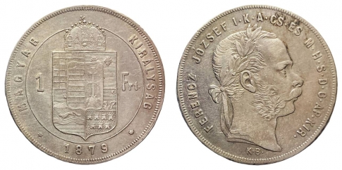 1879 Ferenc József 1 forint KB