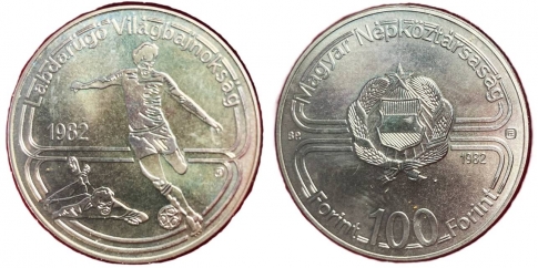 1982 Labdarugó Világbajnokság 100 forint