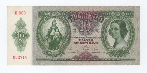 1936 10 pengő