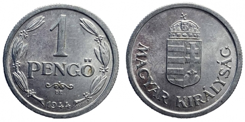 1944 Magyar Királyság 1 pengő