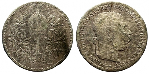 1905 Ferenc József 1 korona